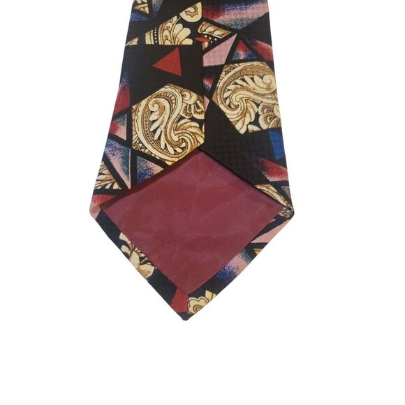 Johnny‎ Carson Neck Tie Mens Luxury Multicolor Abstract Business Church Designer - Picture 6 of 12